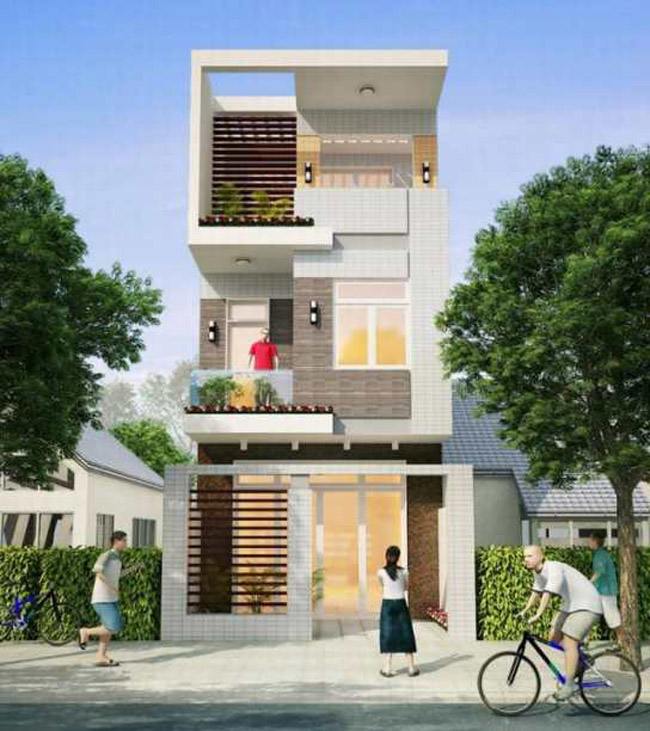 Các thiết kế nhà phố 3 tầng