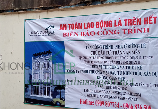 Xây nhà phần thô Quận 10 - Hai Căn Chị Trâm và Chú Mến
